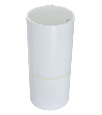 मिश्र धातु3105 0.019 &quot;x 14&quot; में x 50 फीट सफेद/सफेद रंग फ्लशिंग रोल रंगीन एल्यूमीनियम ट्रिम कॉइल गटर और साइडिंग सामान के लिए