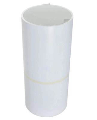 AA3105 14&quot;इंच X 50'फुट सफेद/सफेद रंग फ्लशिंग रोल प्री-पेंट एल्यूमीनियम ट्रिम कॉइल एल्यूमीनियम गटर बनाने के लिए इस्तेमाल किया
