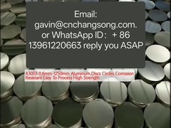 A3003 0.6mm-1250mm एल्यूमीनियम डिस्क सर्कल संक्षारण प्रतिरोधी आसान प्रसंस्करण उच्च शक्ति