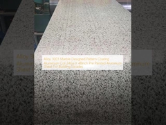 मिश्र धातु 3003 मार्बल डिज़ाइन पैटर्न कोटिंग एल्यूमीनियम कॉइल 24Ga X 48 इंच प्री पेंटेड एल्यूमीनियम शीट बिल्डिंग फेकेड के लिए