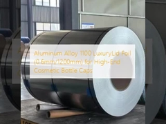 उच्च अंत कॉस्मेटिक बोतल के ढक्कन के लिए एल्यूमीनियम मिश्र धातु 1100 लक्जरी लिड फोइल (0.6 मिमी/1200 मिमी)