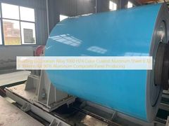 भवन सजावट मिश्र धातु 1060 एच24 रंग लेपित एल्युमीनियम शीट 0.32 एक्स 914 मिमी राल 9016 एल्युमीनियम कम्पोजिट पैनल उत्पादन