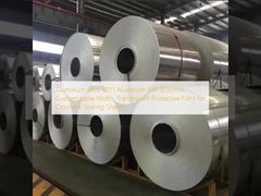 कॉस्मेटिक सीलिंग शीट के लिए एल्यूमिनियम मिश्र धातु 8011 एल्यूमिनियम फोइल (0.02 मिमी, अनुकूलन योग्य चौड़ाई, पारदर्शी सुरक्षात्मक फिल्म)