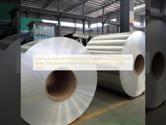 कॉस्मेटिक सीलिंग शीट के लिए एल्यूमिनियम मिश्र धातु 8011 एल्यूमिनियम फोइल (0.02 मिमी, अनुकूलन योग्य चौड़ाई, पारदर्शी सुरक्षात्मक फिल्म)