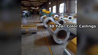 30 साल के रंगीन एल्यूमीनियम छत पैनल