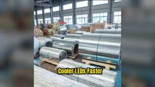 1060 एल्यूमिनियम कॉइल एलईडी हीट सिंक समाधान