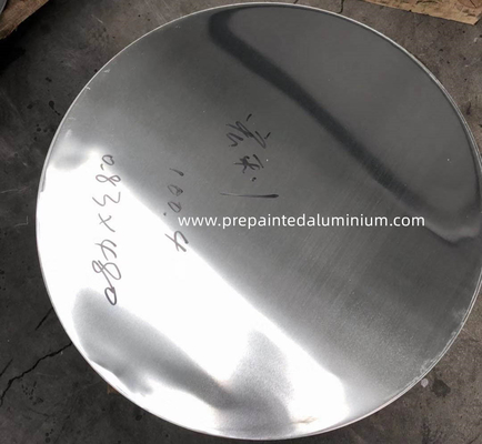 0.8 मिमी मोटाई व्यास 480 मिमी पूर्व चित्रित एल्यूमीनियम मिश्र धातु सर्कल शीट