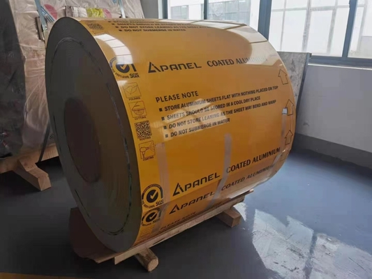 AA5052 H38 1.5MM रेल पारगमन अनुप्रयोगों के लिए पूर्व चित्रित एल्यूमीनियम कॉइल