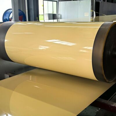 गटर उत्पादन के लिए 15 इंच कोटेड एल्यूमीनियम कॉइल (घाटा.027)