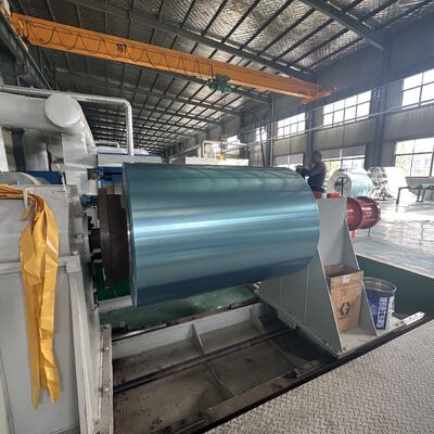 रोलेबल रिज वेंटिलेशन टेप बनाने के लिए 0.10 मिमी मोटाई 45 मिमी चौड़ाई प्रीपेंटेड एल्यूमिनियम फॉयल कॉइल