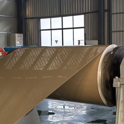 छत के लिए रंग लेपित एल्यूमीनियम शीट मिश्र धातु 3105 PPG पेंट Kynar PVDF मैट ग्रे रेल 7046 पूर्व चित्रित कुंडल 0.05 इंच मोटा 49 इंच चौड़ा